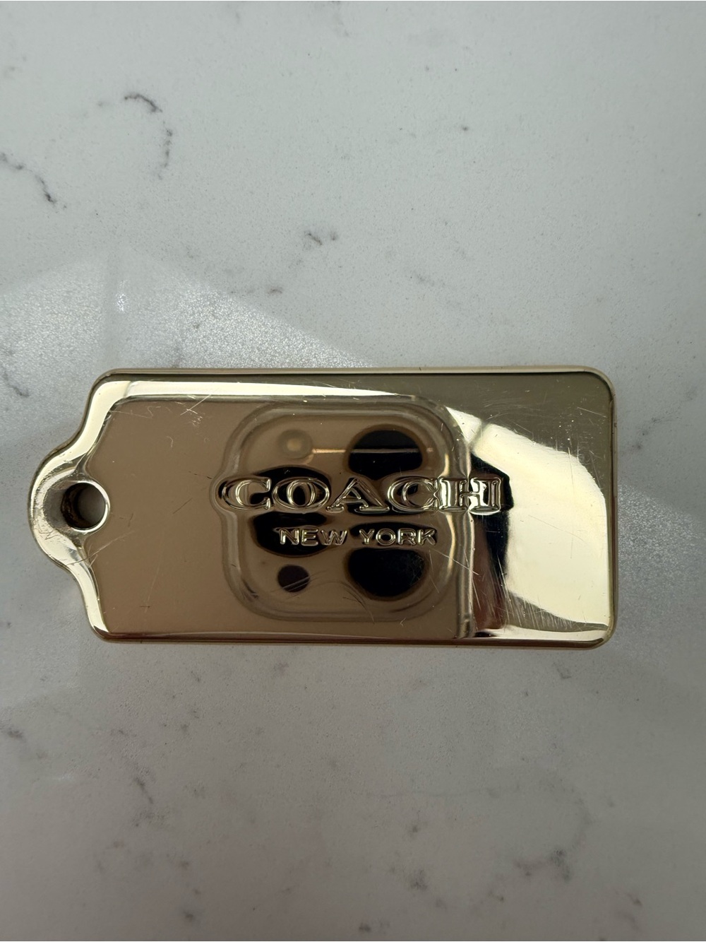 Coach Gold Logo Hangtag